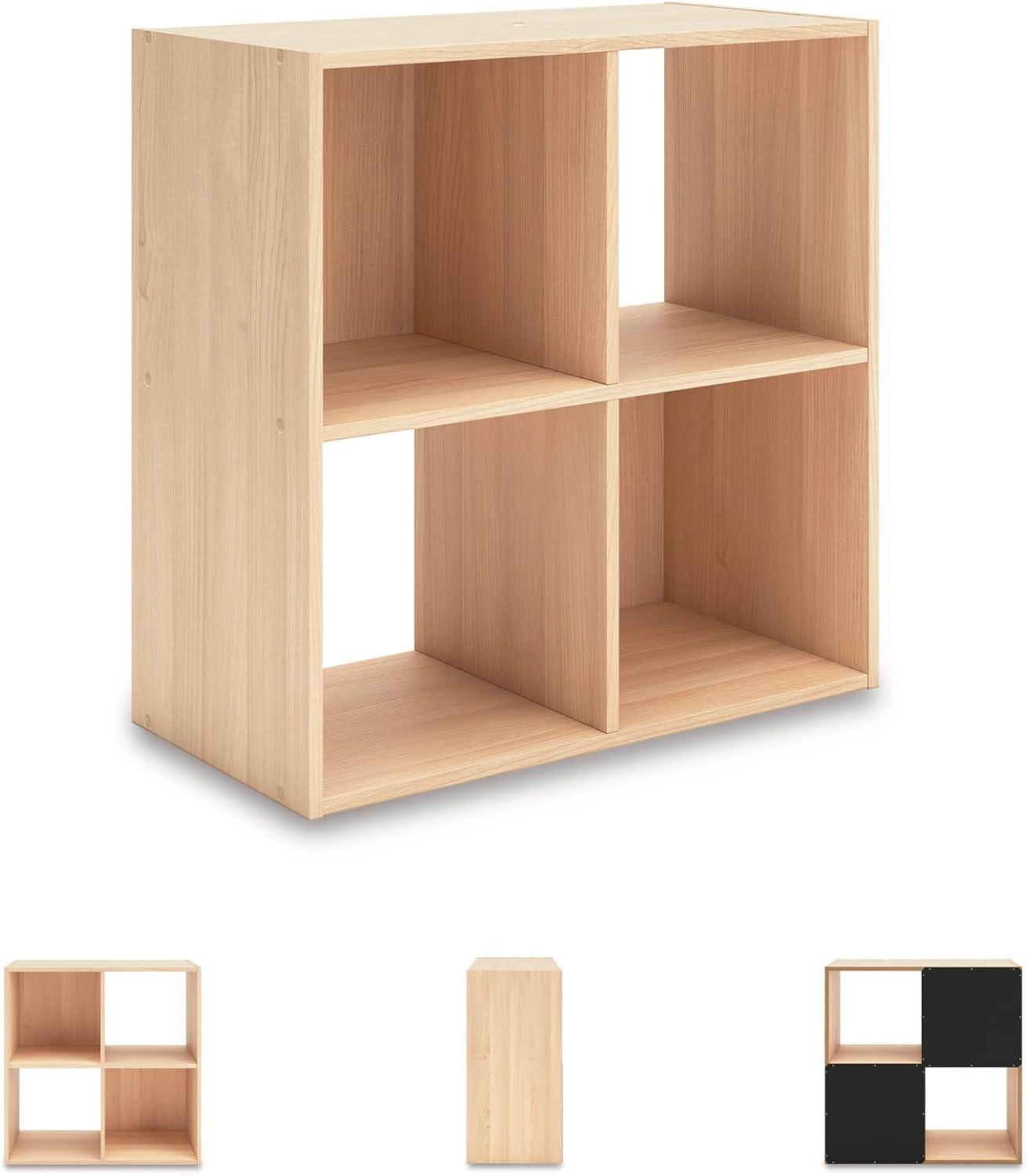 imageSignature Design by Ashley Paxberry Coastal 9 Cube Storage Organizer or Bookcase WhitewashTan