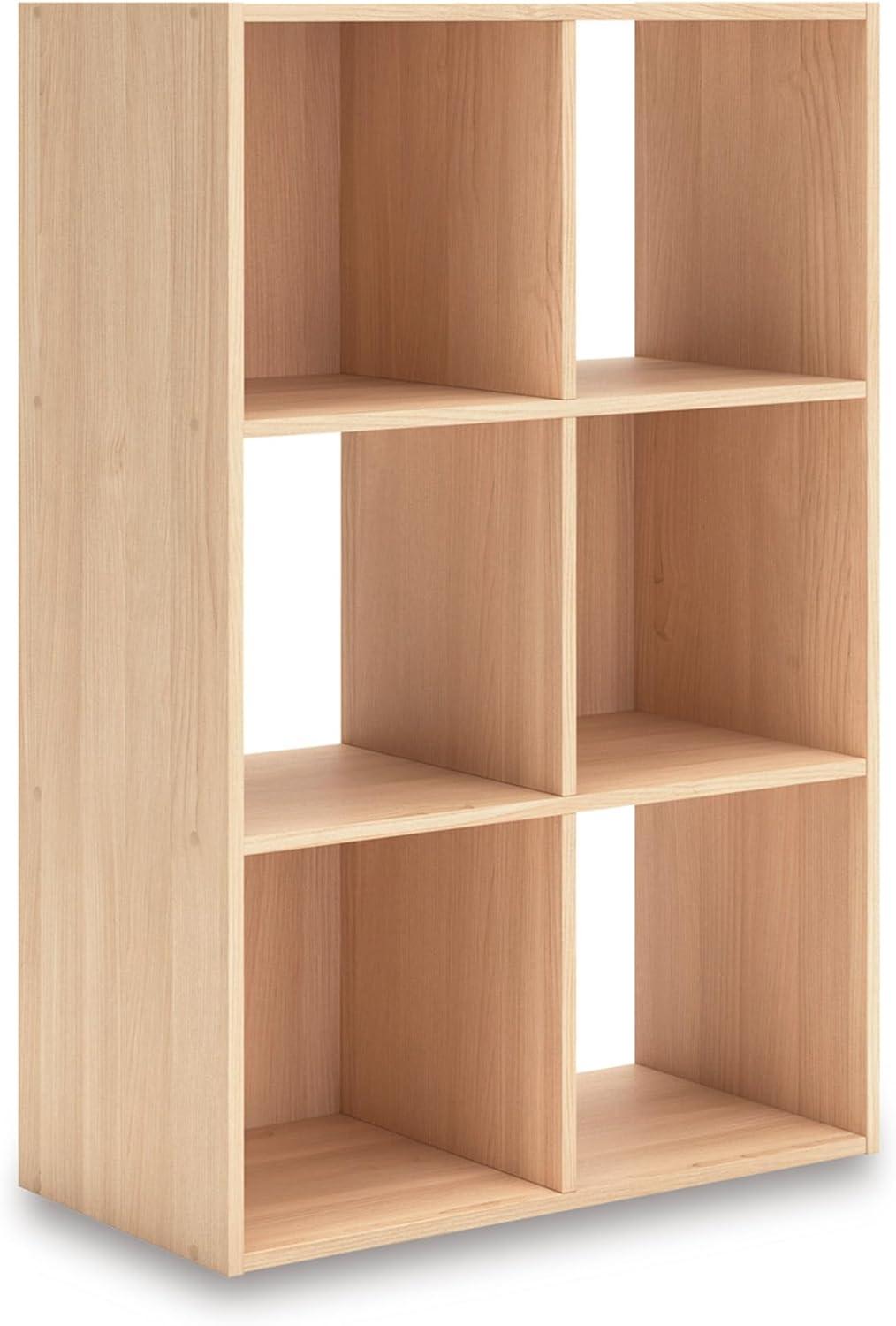 imageSignature Design by Ashley Paxberry Coastal 9 Cube Storage Organizer or Bookcase WhitewashTan