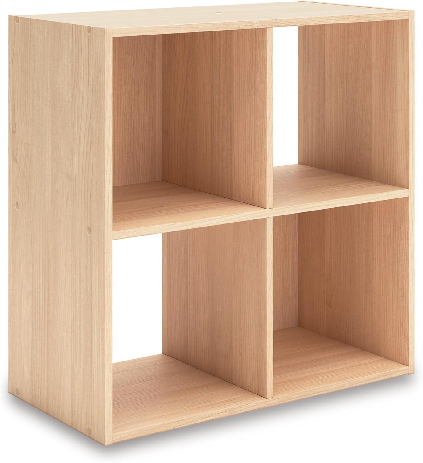 imageSignature Design by Ashley Paxberry Coastal 9 Cube Storage Organizer or Bookcase WhitewashTan