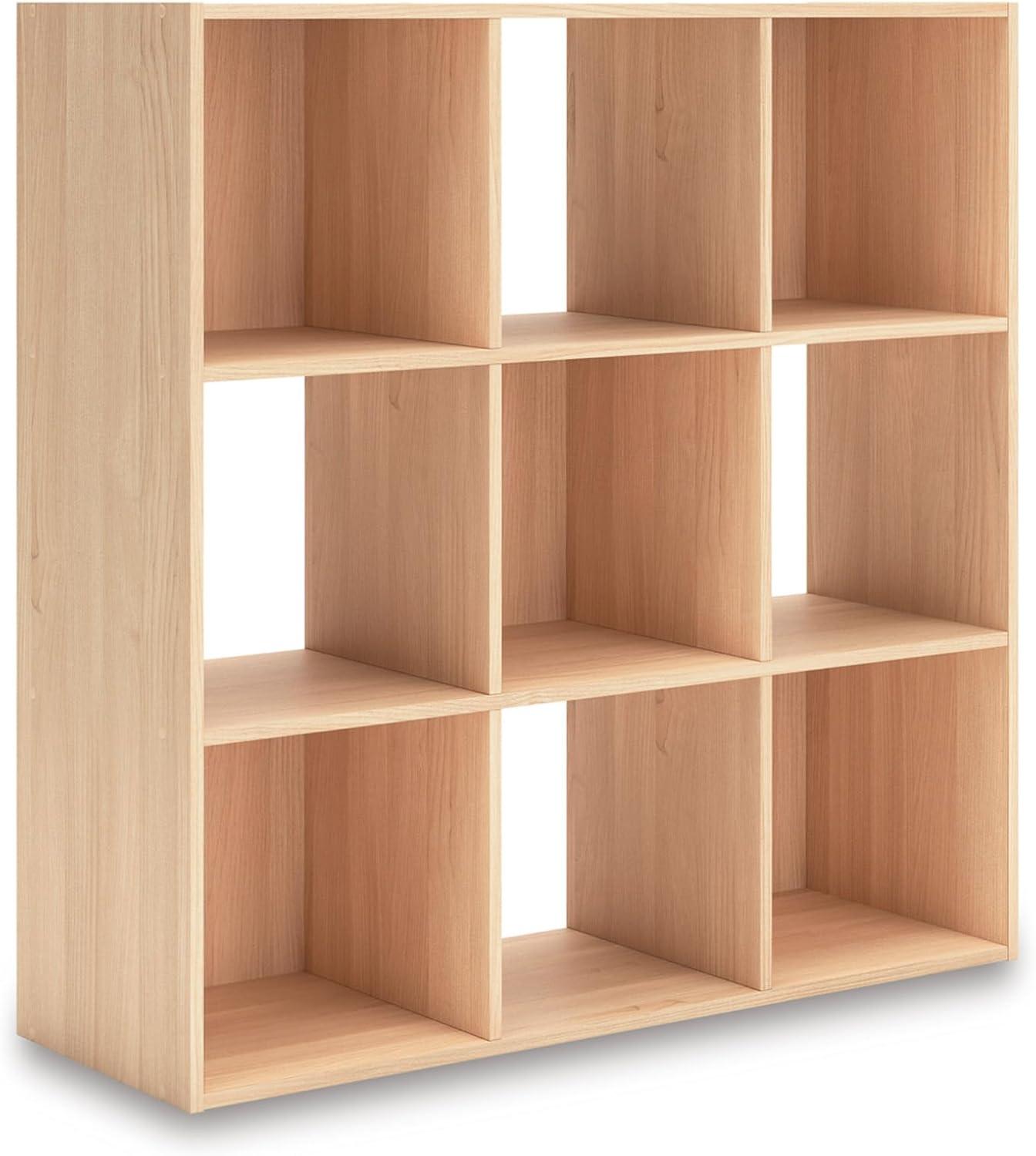 imageSignature Design by Ashley Paxberry Coastal 9 Cube Storage Organizer or Bookcase WhitewashTan