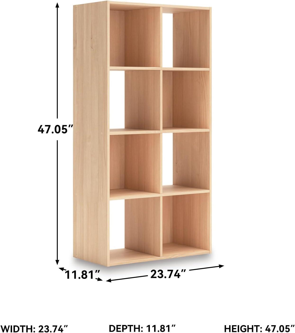 imageSignature Design by Ashley Paxberry Coastal 9 Cube Storage Organizer or Bookcase WhitewashTan