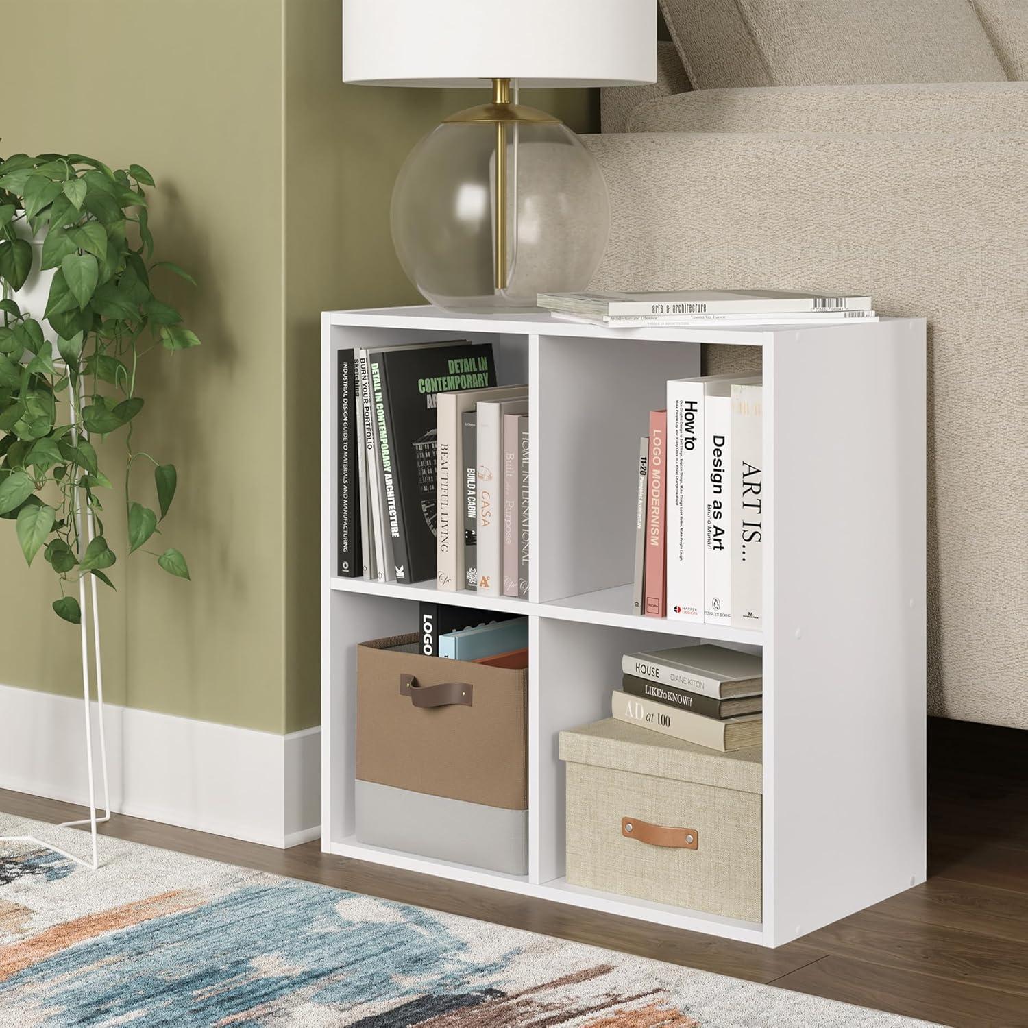 imageSignature Design by Ashley Paxberry Coastal 9 Cube Storage Organizer or Bookcase WhitewashWhite