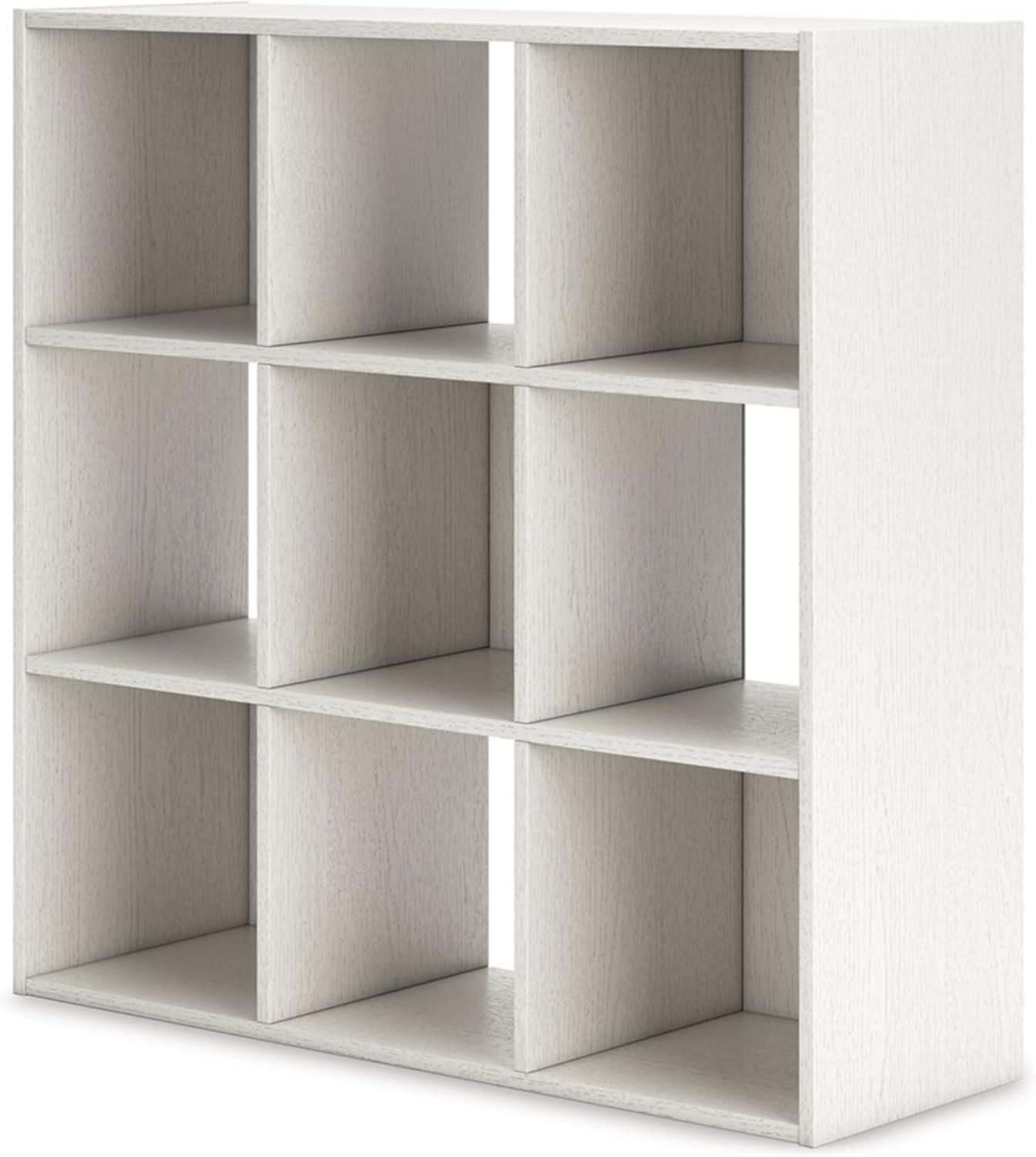 imageSignature Design by Ashley Paxberry Coastal 9 Cube Storage Organizer or Bookcase WhitewashWhite
