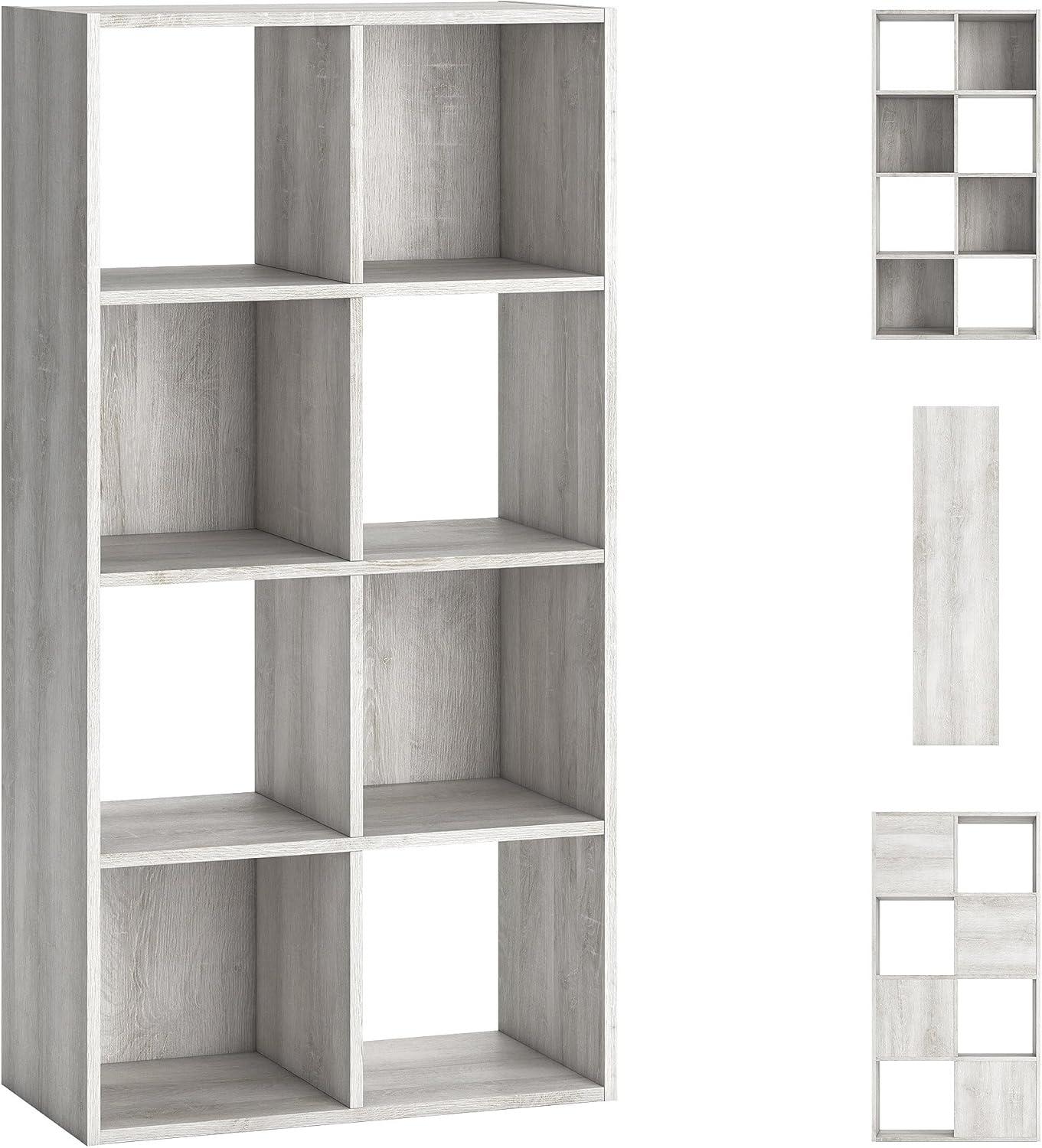 imageSignature Design by Ashley Paxberry Coastal 9 Cube Storage Organizer or Bookcase WhitewashWhite