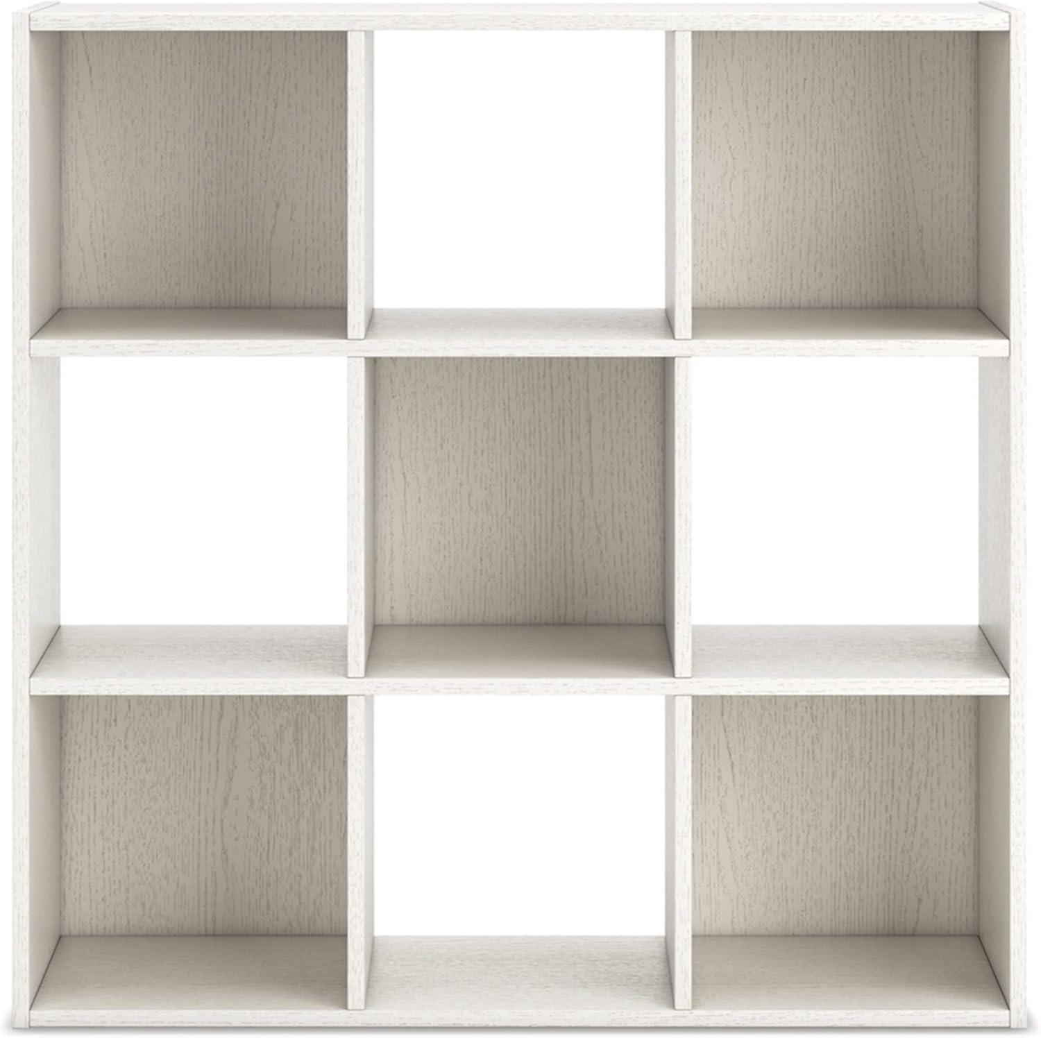 imageSignature Design by Ashley Paxberry Coastal 9 Cube Storage Organizer or Bookcase WhitewashWhite