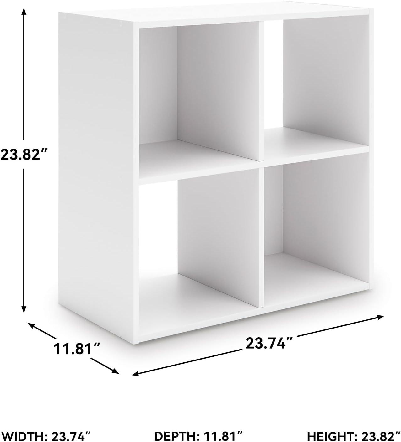 imageSignature Design by Ashley Paxberry Coastal 9 Cube Storage Organizer or Bookcase WhitewashWhite