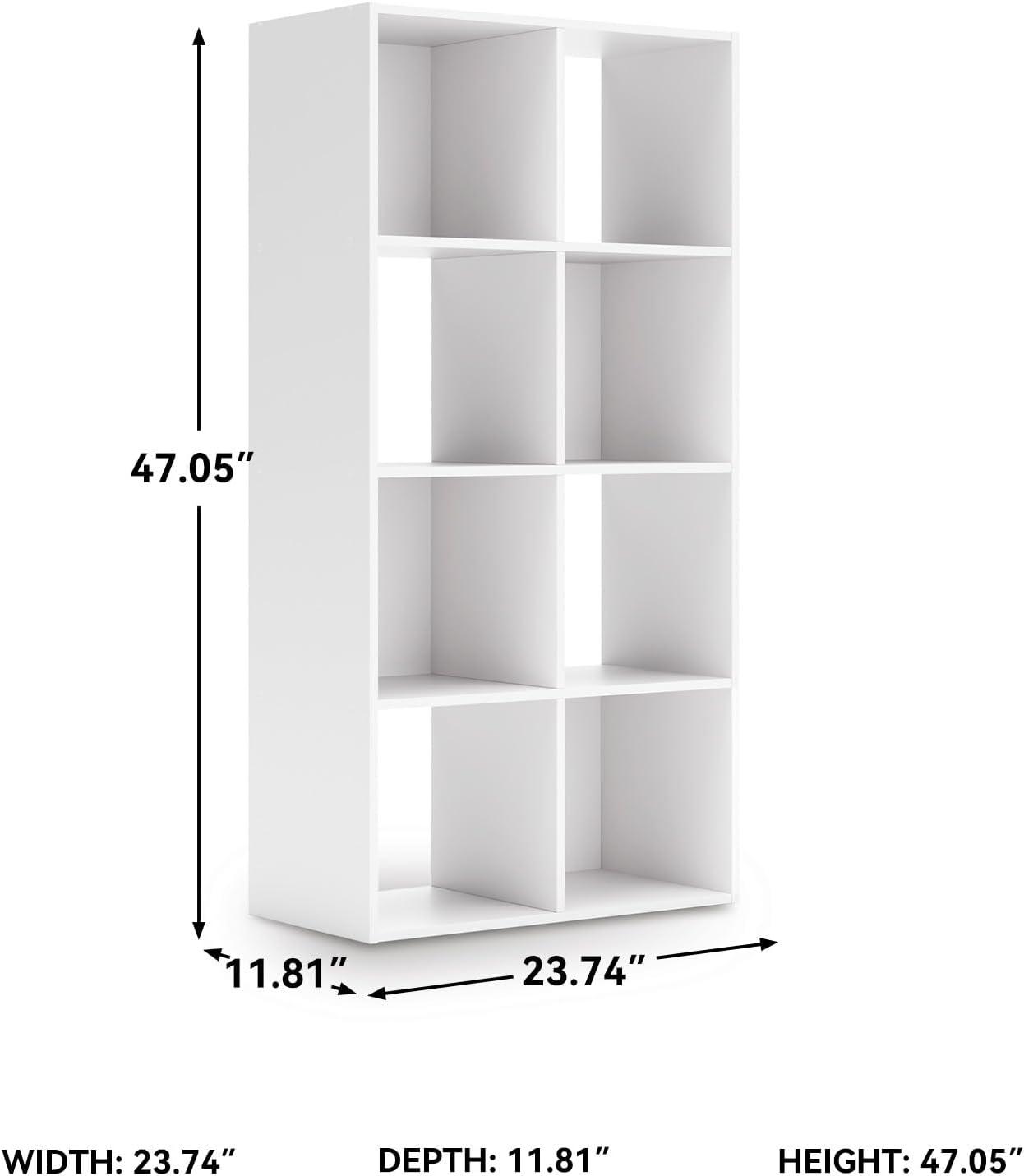 imageSignature Design by Ashley Paxberry Coastal 9 Cube Storage Organizer or Bookcase WhitewashWhite