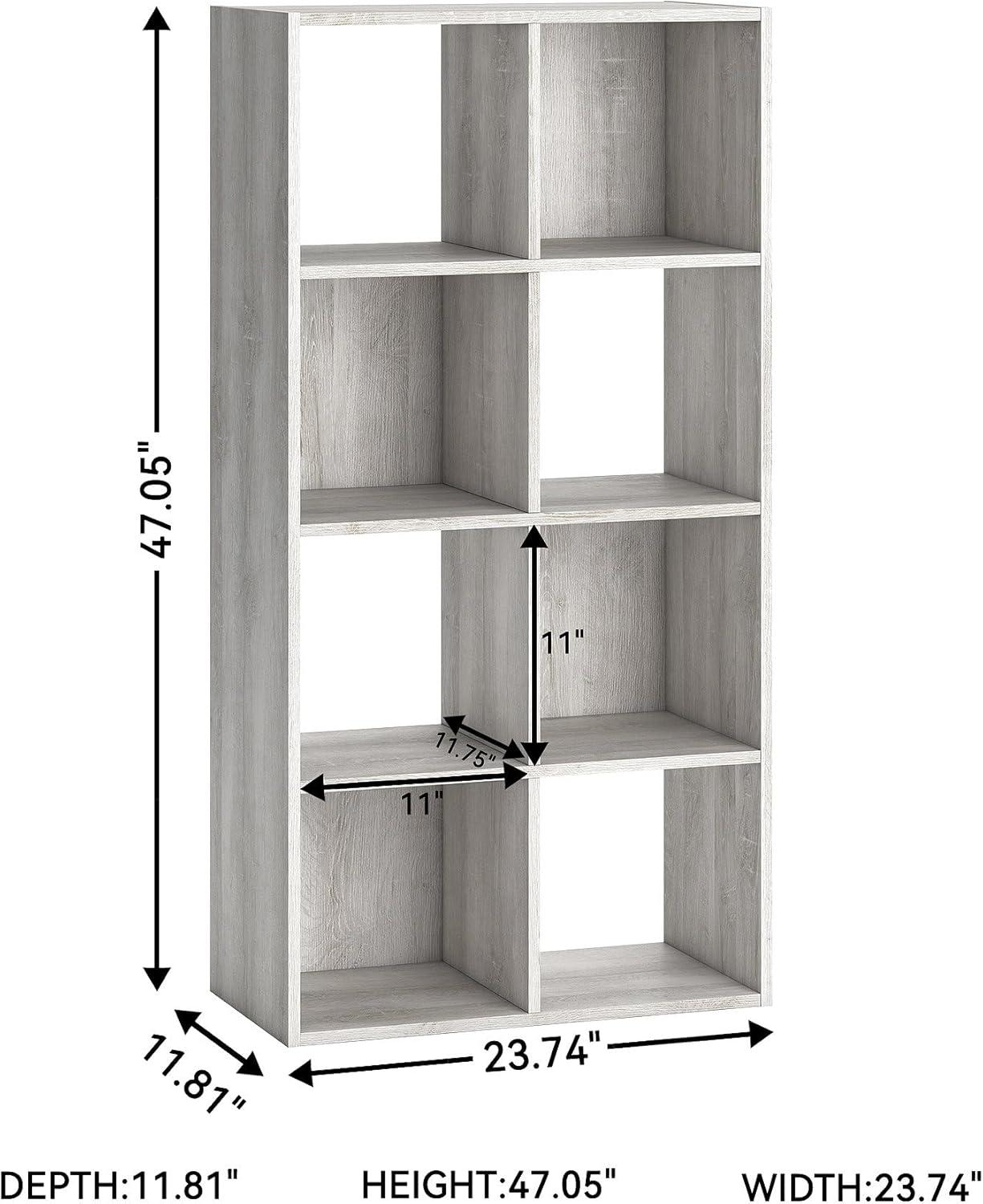 imageSignature Design by Ashley Paxberry Coastal 9 Cube Storage Organizer or Bookcase WhitewashWhite