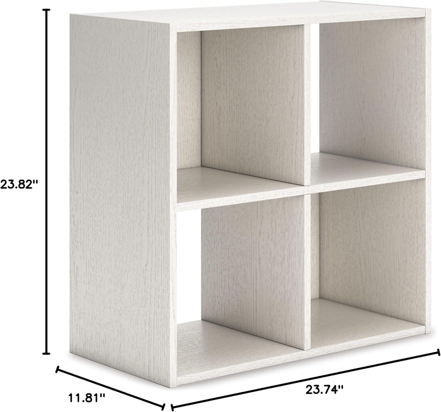 imageSignature Design by Ashley Paxberry Coastal 9 Cube Storage Organizer or Bookcase WhitewashWhite