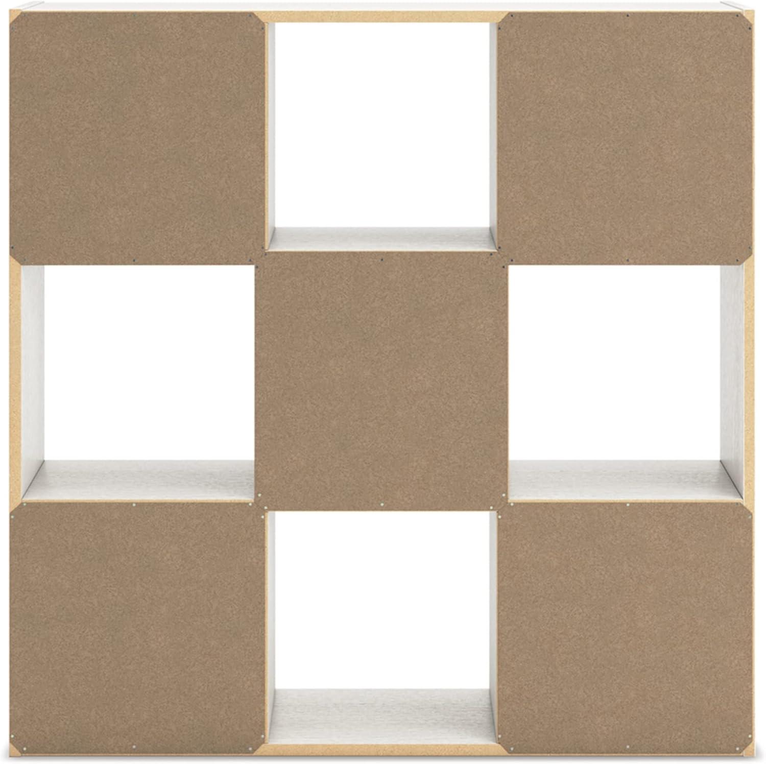 imageSignature Design by Ashley Paxberry Coastal 9 Cube Storage Organizer or Bookcase WhitewashWhite