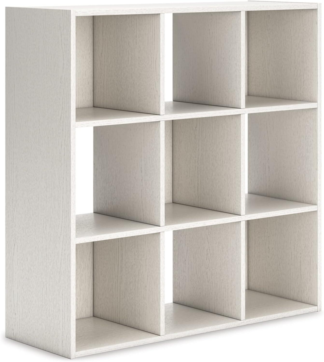 imageSignature Design by Ashley Paxberry Coastal 9 Cube Storage Organizer or Bookcase WhitewashWhite