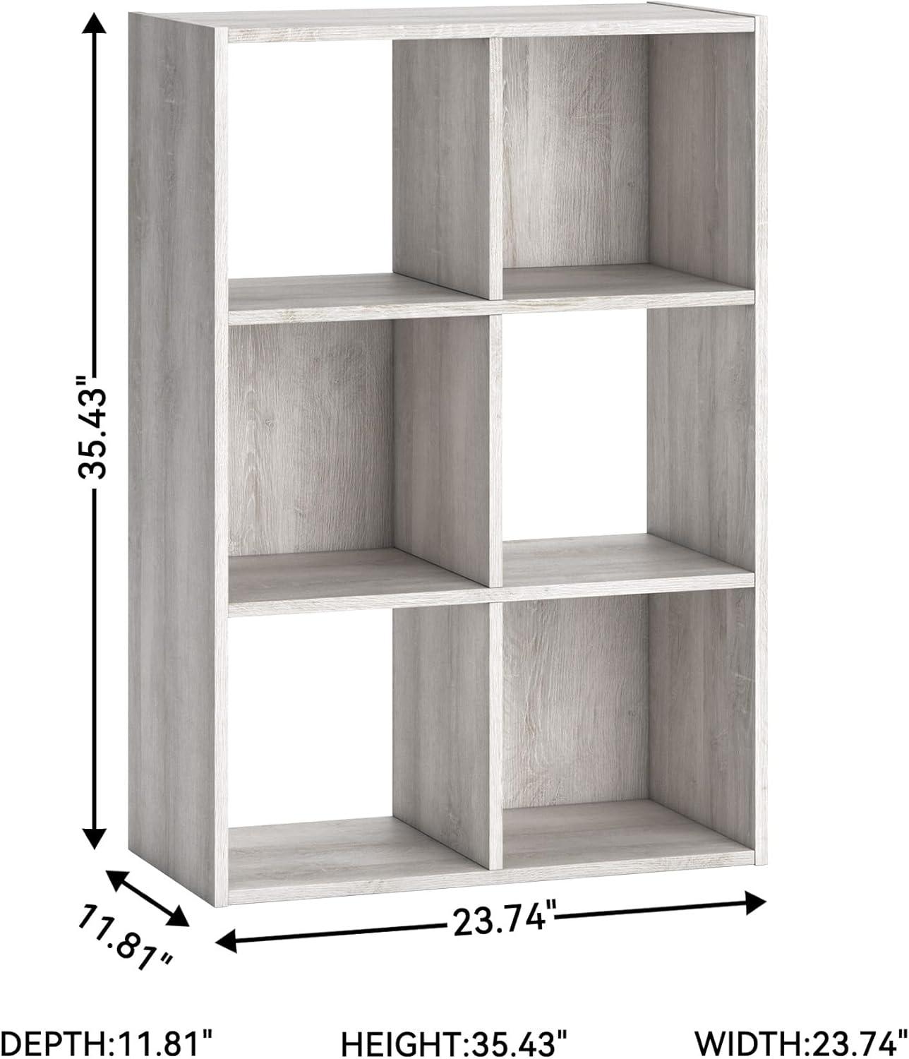 imageSignature Design by Ashley Paxberry Coastal 9 Cube Storage Organizer or Bookcase WhitewashWhitewash