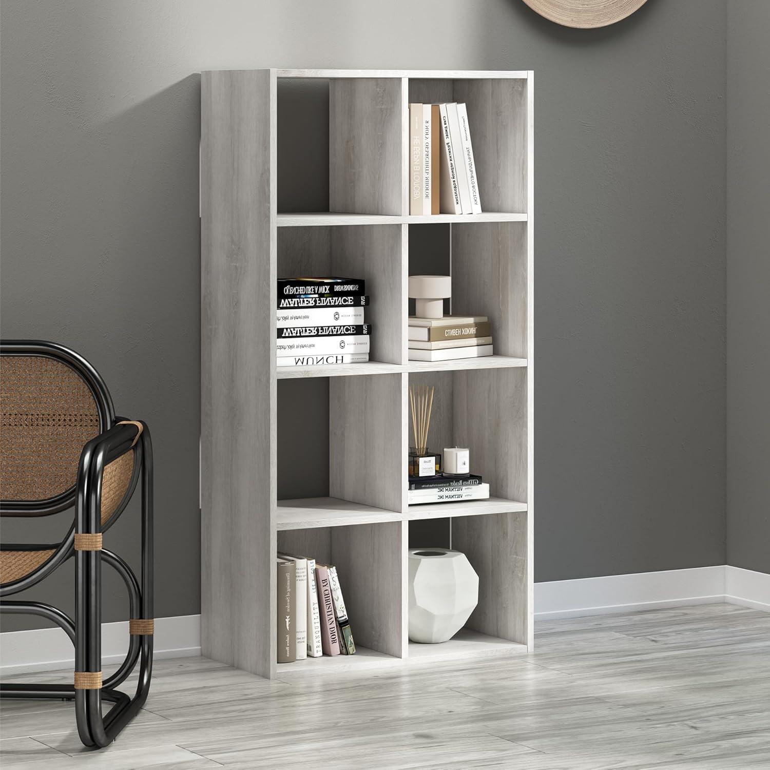 imageSignature Design by Ashley Paxberry Coastal 9 Cube Storage Organizer or Bookcase WhitewashWhitewash