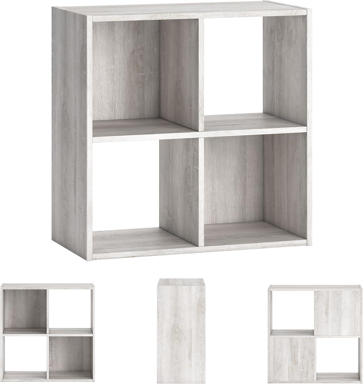 imageSignature Design by Ashley Paxberry Coastal 9 Cube Storage Organizer or Bookcase WhitewashWhitewash