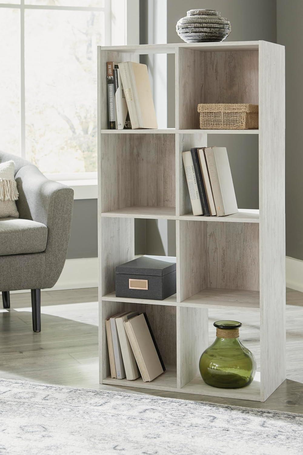imageSignature Design by Ashley Paxberry Coastal 9 Cube Storage Organizer or Bookcase WhitewashWhitewash