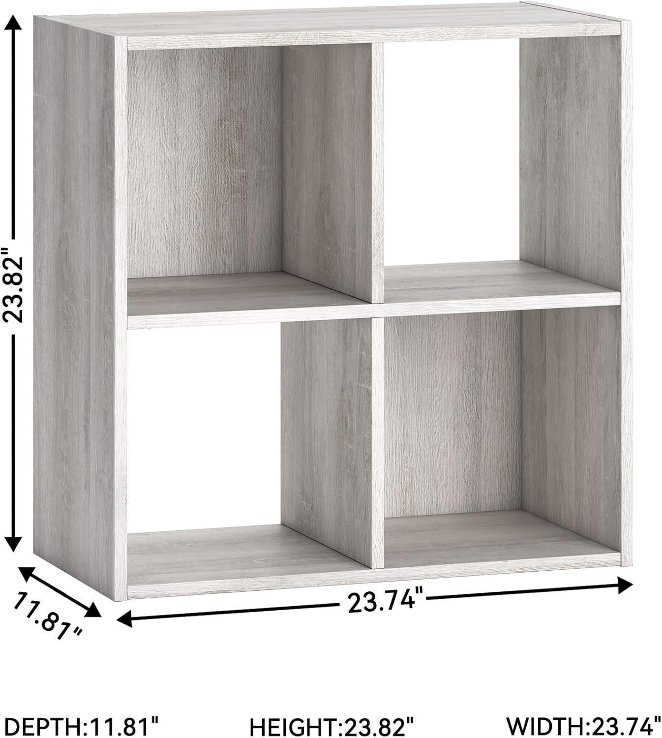 imageSignature Design by Ashley Paxberry Coastal 9 Cube Storage Organizer or Bookcase WhitewashWhitewash