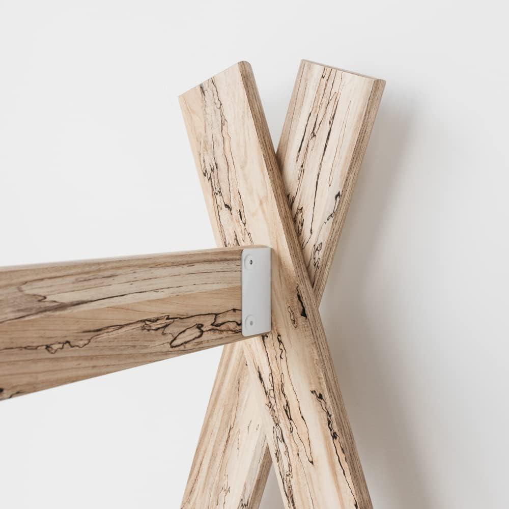 imageSignature Design by Ashley Piperton Contemporary YouthToddler Floor Tent Bed Frame Full Wood Foundation or Box Spring Not Needed Bedquot A Box Natural Wood Color ampamp WhiteWhiteNatural