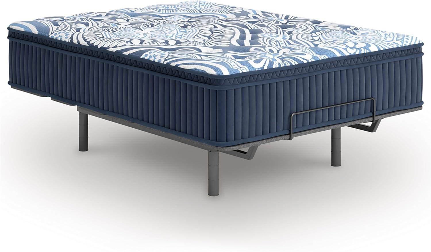 imageSignature Design by Ashley Plush Luxe 20 15 Inch Breathable Gel Latex Memory Foam Hybrid Mattress with Edge Support for Cool Sleep and Pressure Relief Queen Fiberglass Free Mattress in A Box