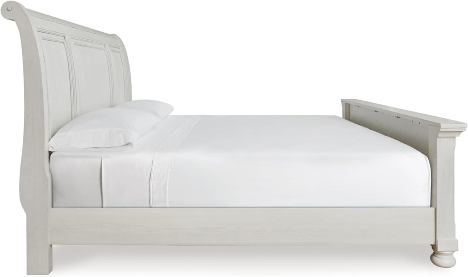 imageSignature Design by Ashley Porter Traditional Panel Headboard ONLY KingCalifornia King Dark BrownAntique White