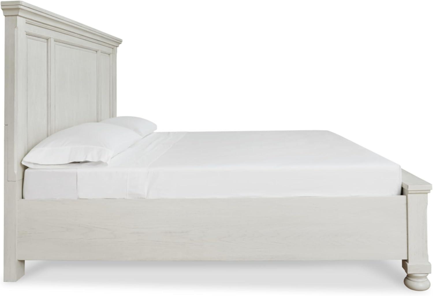 imageSignature Design by Ashley Porter Traditional Panel Headboard ONLY KingCalifornia King Dark BrownAntique White