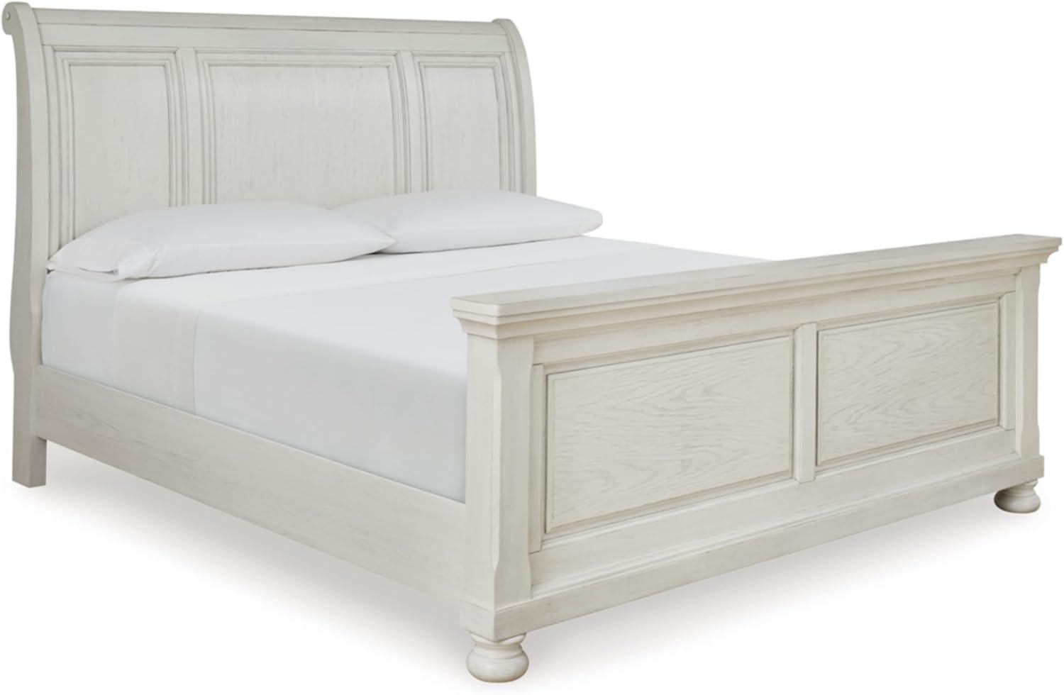 imageSignature Design by Ashley Porter Traditional Panel Headboard ONLY KingCalifornia King Dark BrownAntique White