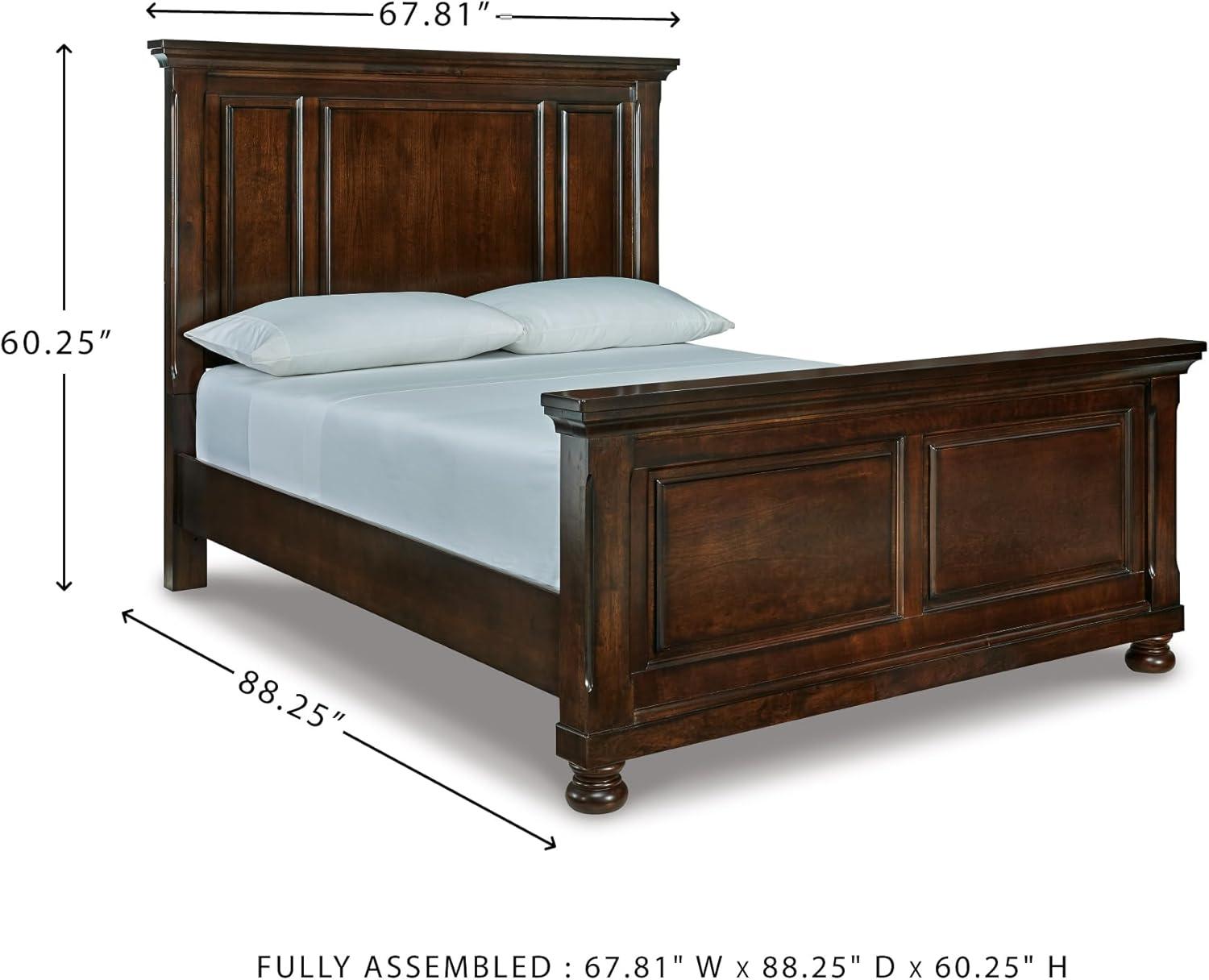 imageSignature Design by Ashley Porter Traditional Panel Headboard ONLY KingCalifornia King Dark BrownDark Brown