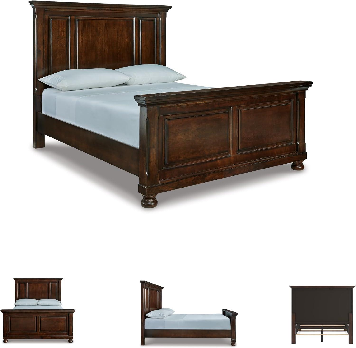 imageSignature Design by Ashley Porter Traditional Panel Headboard ONLY KingCalifornia King Dark BrownDark Brown