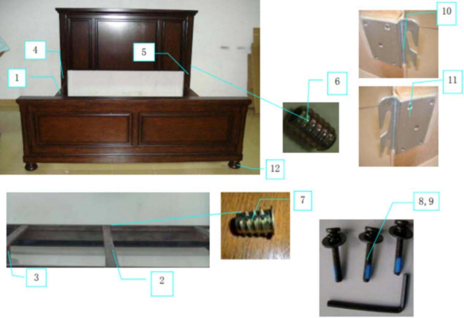 imageSignature Design by Ashley Porter Traditional Panel Headboard ONLY KingCalifornia King Dark BrownDark Brown