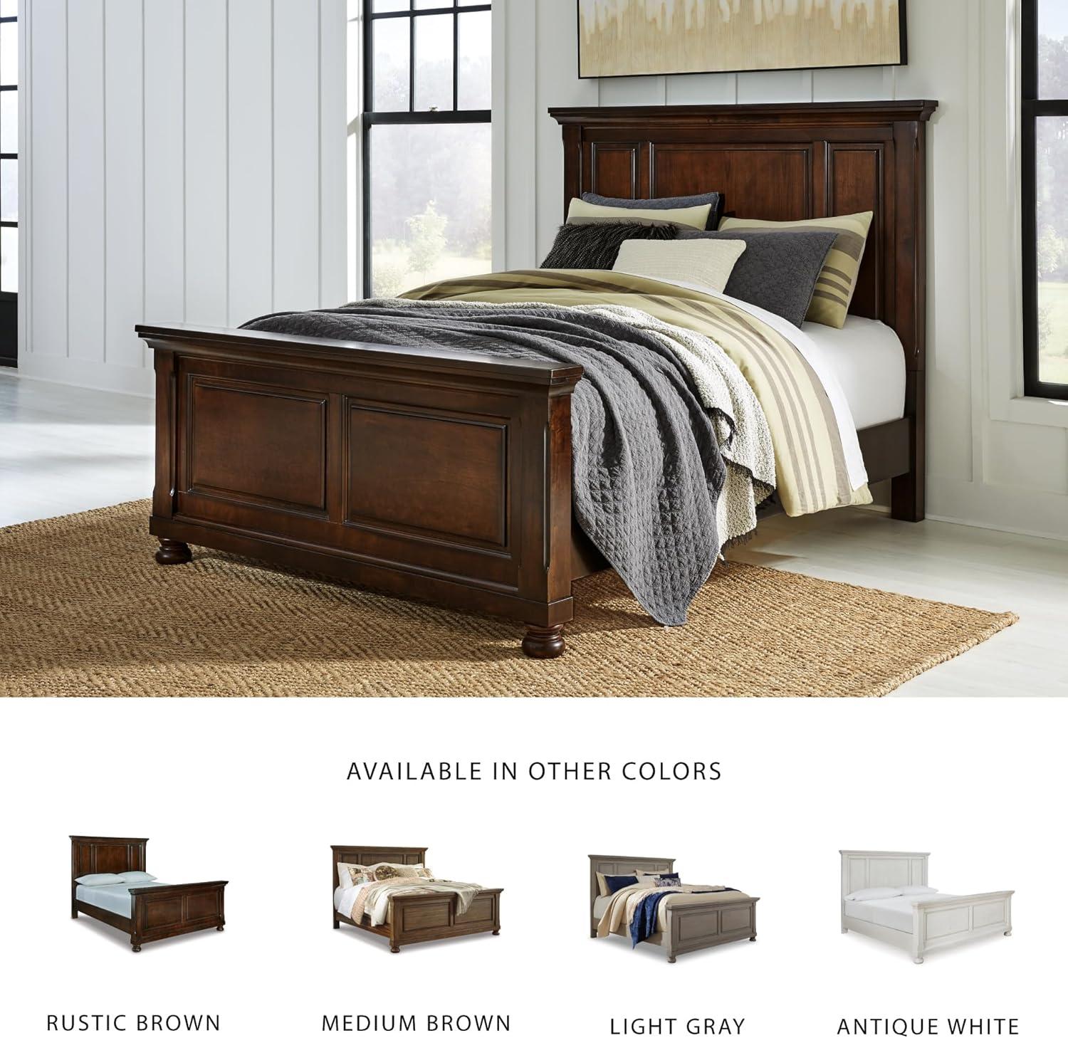 imageSignature Design by Ashley Porter Traditional Panel Headboard ONLY KingCalifornia King Dark BrownDark Brown