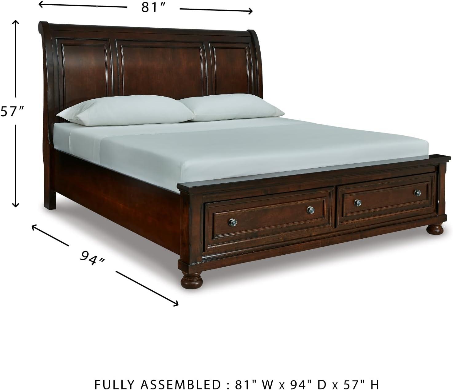 imageSignature Design by Ashley Porter Traditional Panel Headboard ONLY KingCalifornia King Dark BrownDark Brown