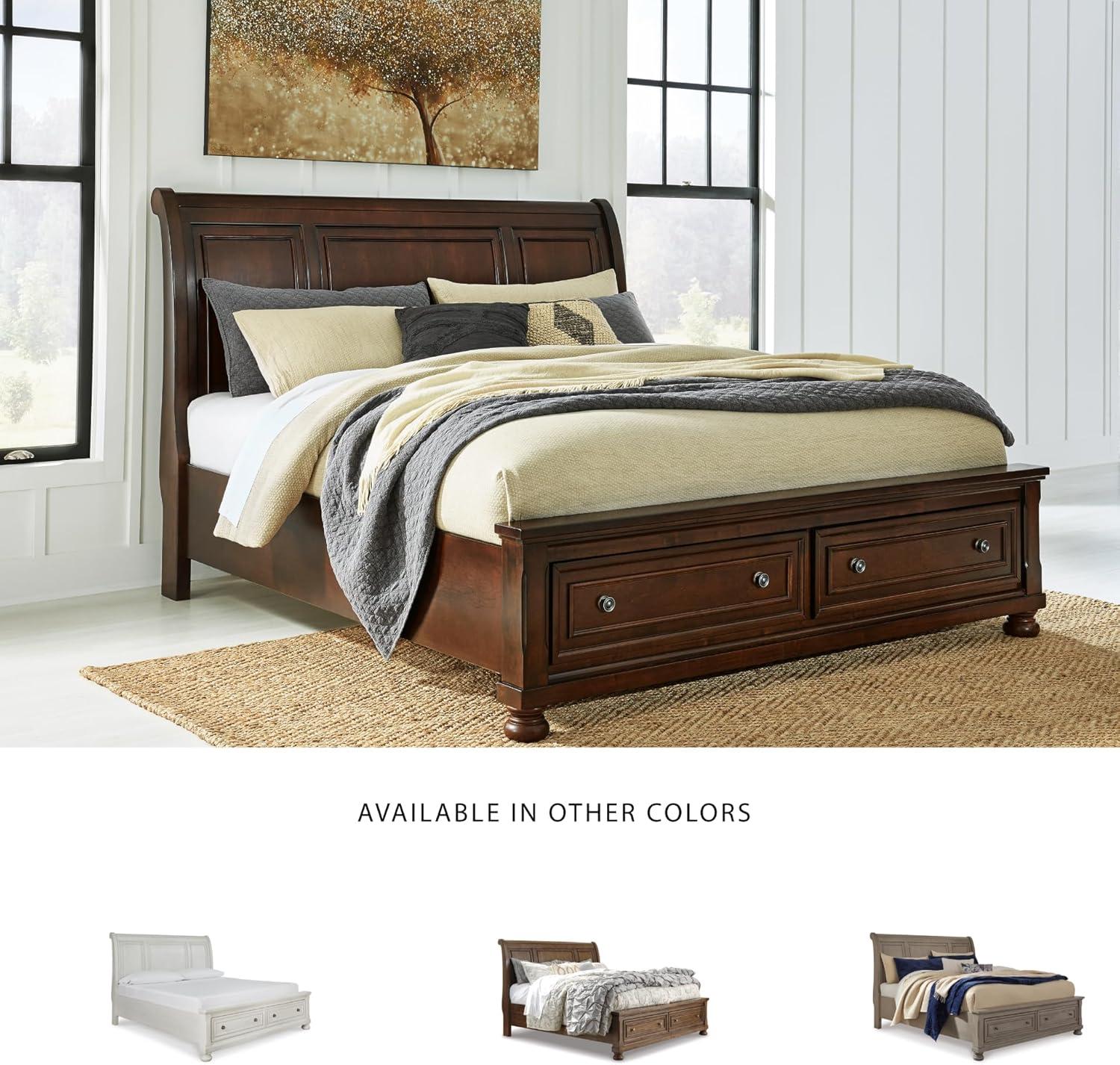 imageSignature Design by Ashley Porter Traditional Panel Headboard ONLY KingCalifornia King Dark BrownDark Brown