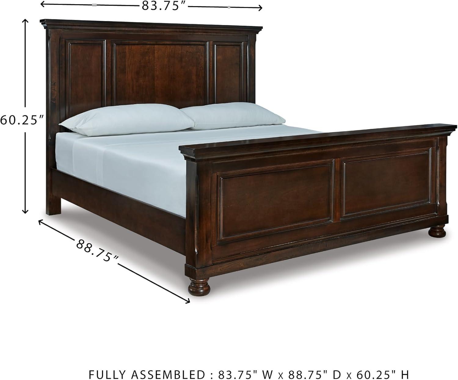 imageSignature Design by Ashley Porter Traditional Panel Headboard ONLY KingCalifornia King Dark BrownDark Brown