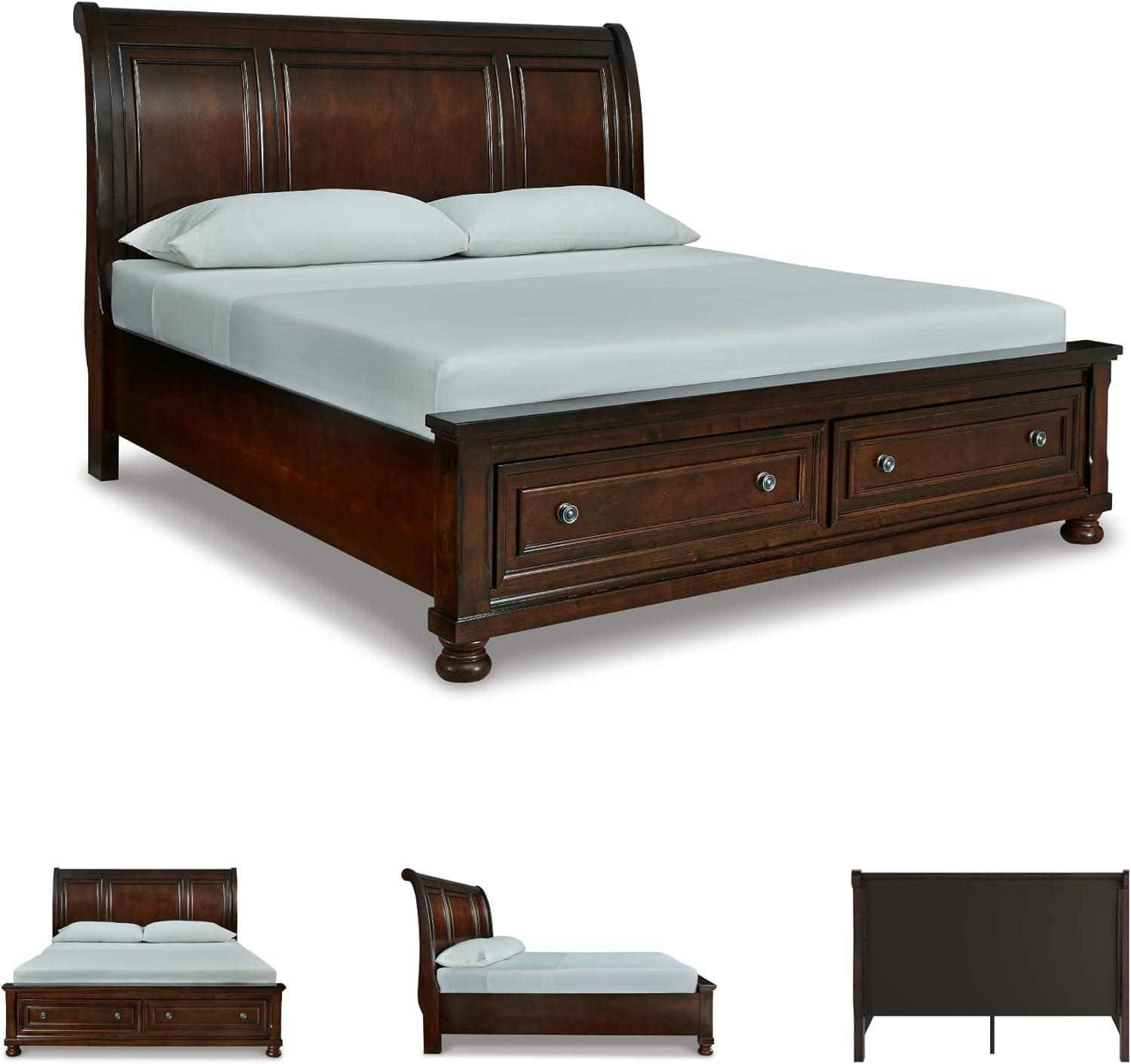 imageSignature Design by Ashley Porter Traditional Panel Headboard ONLY KingCalifornia King Dark BrownDark Brown