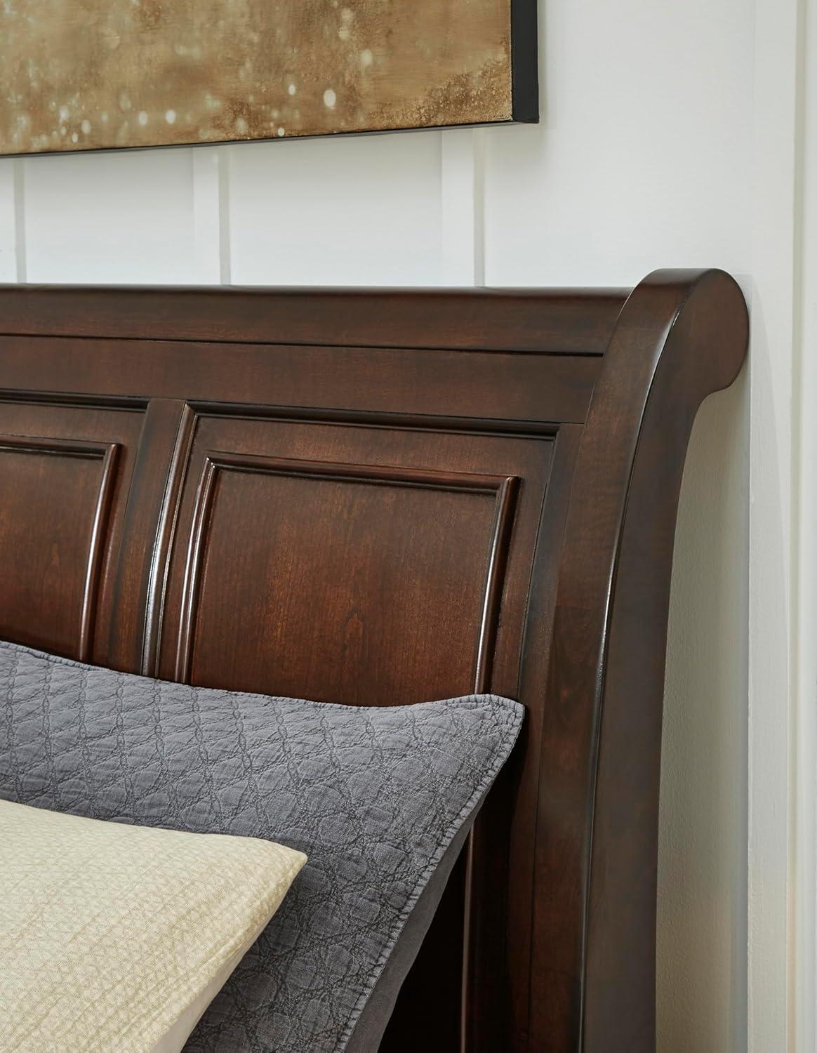imageSignature Design by Ashley Porter Traditional Panel Headboard ONLY KingCalifornia King Dark BrownDark Brown