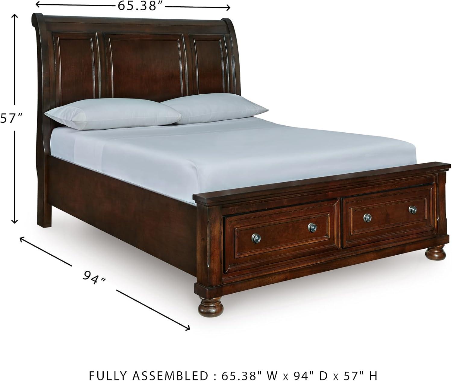 imageSignature Design by Ashley Porter Traditional Panel Headboard ONLY KingCalifornia King Dark BrownDark Brown