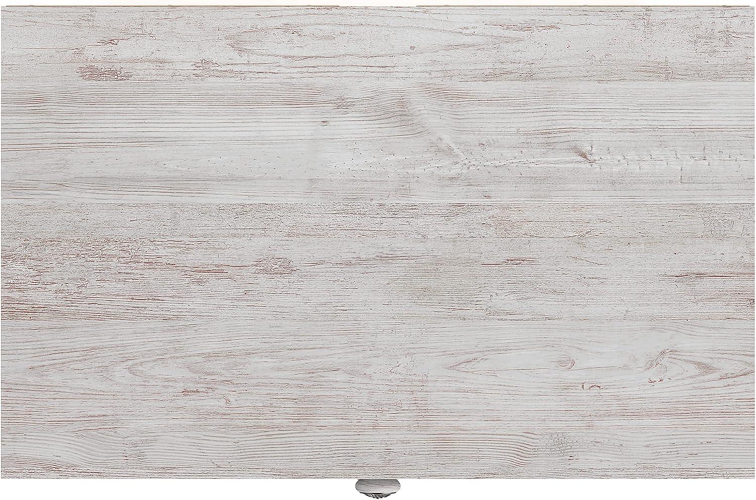 imageSignature Design by Ashley Shawburn Rustic 5 Drawer Chest of SmoothGliding Drawers and Safety Stop White ampamp GrayWhitewash