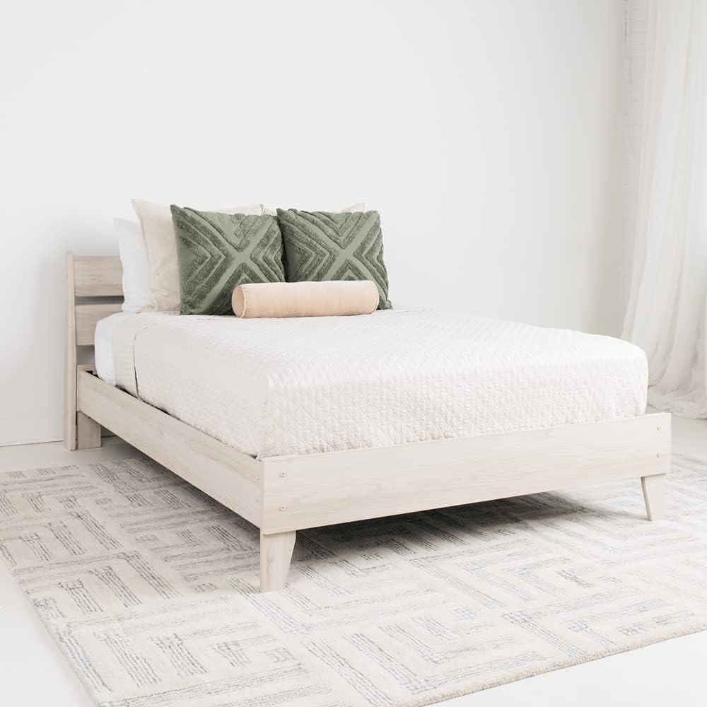 imageSignature Design by Ashley Socalle Casual Queen Platform Bed with Metal Slats No Box Spring Needed BlackNatural Beige