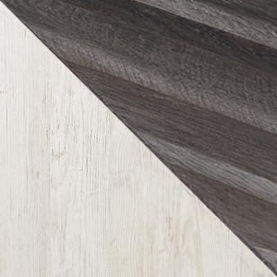 imageSignature Design by Ashley Trinell Rustic Entertainment Center Pier Bookcase with 3 Adjustable Shelves Natural BrownGrey