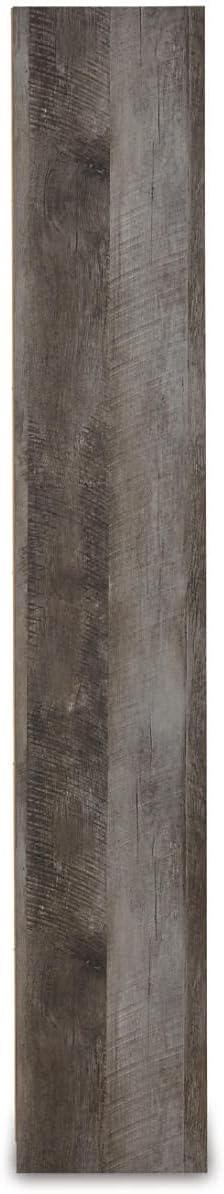 imageSignature Design by Ashley Trinell Rustic Entertainment Center Pier Bookcase with 3 Adjustable Shelves Natural BrownGrey