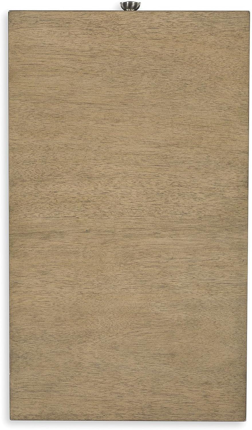 imageSignature Design by Ashley Tyler Creek Chair Side End Table Plankstyled Top Smoothgliding Drawer Wood 1413quot W x 2413quot D x 2413quot H Light Brown ampamp WhitewashLight Brown Black