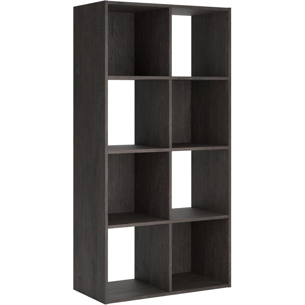 imageSignature Design by Ashley Paxberry Coastal 9 Cube Storage Organizer or Bookcase WhitewashCharcoal