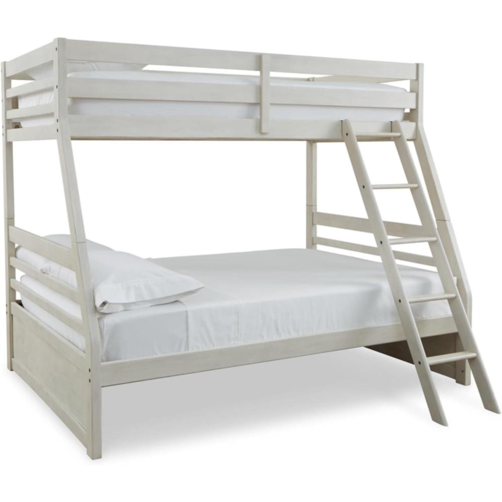 imageSignature Design by Ashley Porter Traditional Panel Headboard ONLY KingCalifornia King Dark BrownAntique White