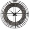 imageSignature Design by Ashley Ana Sofia Industrial Metal Wall Clock Antique Gray