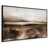 imageSignature Design by Ashley Drewland Contemporary Framed Gallery Wrapped Canvas Wall Art 60 x 35 Inches Dark Brown ampamp White