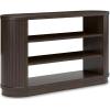 imageSignature Design by Ashley Korestone Contemporary 60quot Credenza with 2 Adjustable Shelves Dark Brown