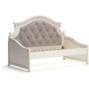 imageSignature Design by Ashley Realyn French Country Upholstered Tufted Day Bed Twin White ampamp Beige