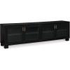imageSignature Design by Ashley Winbardi Modern 85quot TV Stand for TVs up to 97quot with Adjustable Shelves Cabinets and Cord Openings Black