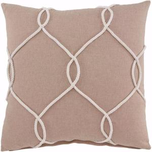 Ashley Furniture Signature Design – Lessel Rope Decorative Throw Pillow Cover – Comfortable Cotton – Traditional – Natural