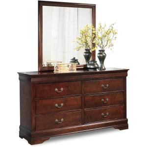 Signature Design by Ashley Alisdair Traditional 2 Drawer Nightstand, 23.75″ Tall, Dark Brown(Brown)