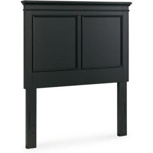 Signature Design by Ashley Danabrin Farmhouse Panel Headboard, King/California King, Dark Brown(Jet Black)